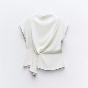 Zara Knot Waist Blouse